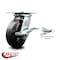 Service Caster 6 Inch Rubber on Steel Caster with Roller Bearing and Brake/Swivel Lock SCC SCC-35S620-RSR-SLB-BSL - alternate 2